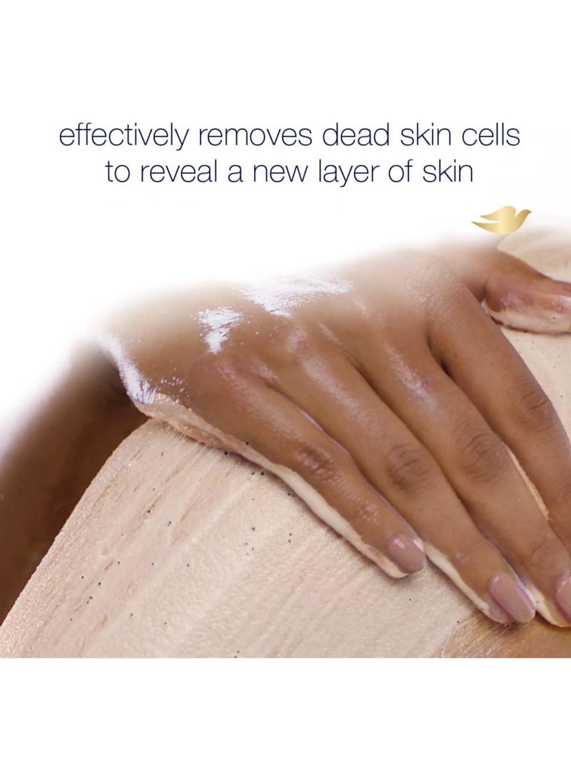 Dove Exfoliating Body Polish Scrub for Silky Skin Oatmeal & Calendula Oil Body Scrub Exfoliates & Gives Lasting Nourishment 10.5 oz - Image 3